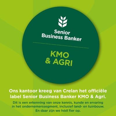 Crelan - KMOZ - Agri - landbouw - senior business banker - Koolskamp - Ardooie - kredieten - investeringskrediet